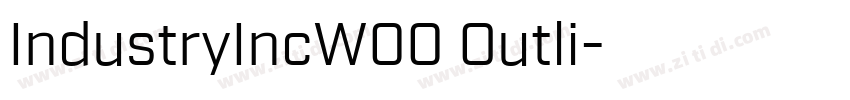 IndustryIncW00 Outli字体转换